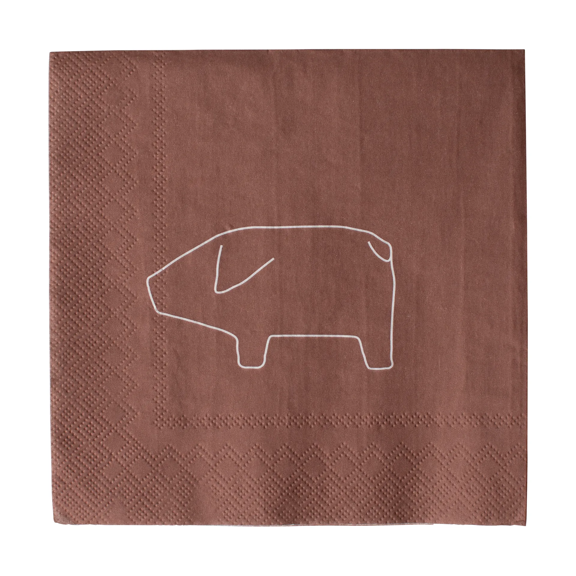 Ruotsalainen pig-paperipyyhe 33x33 cm 20-pack, Punainen DBKD