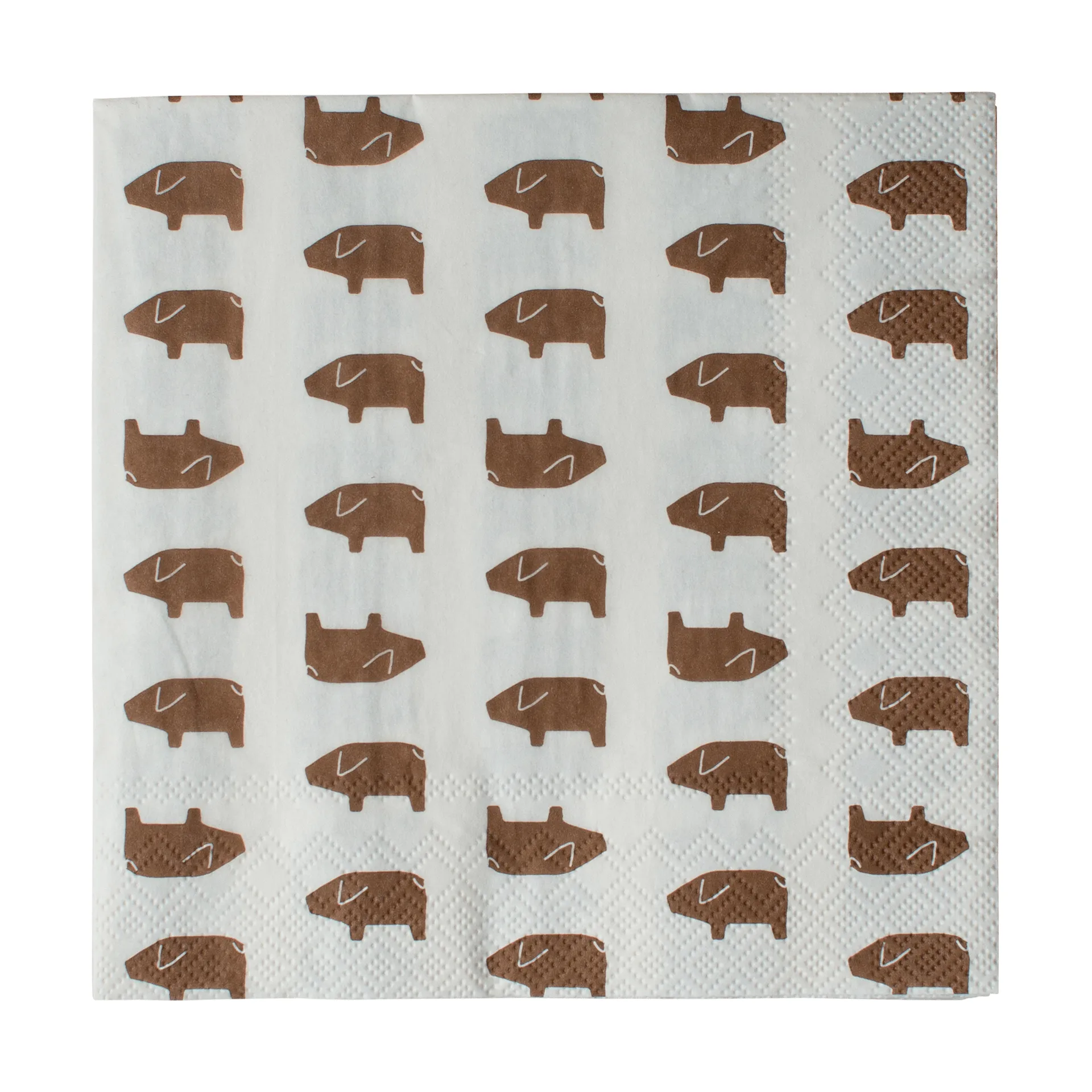 Ruotsalainen pig-paperipyyhe 33x33 cm 20-pack, Ruskea DBKD