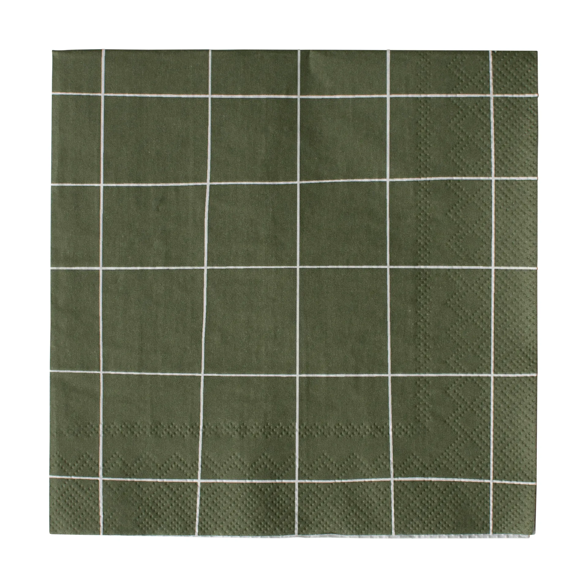 Square paperiservietti 33x33 cm 20-pakkaus, Vihreä DBKD