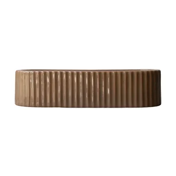 Stripe kynttilänjalka 30 cm - Shiny nougat - DBKD