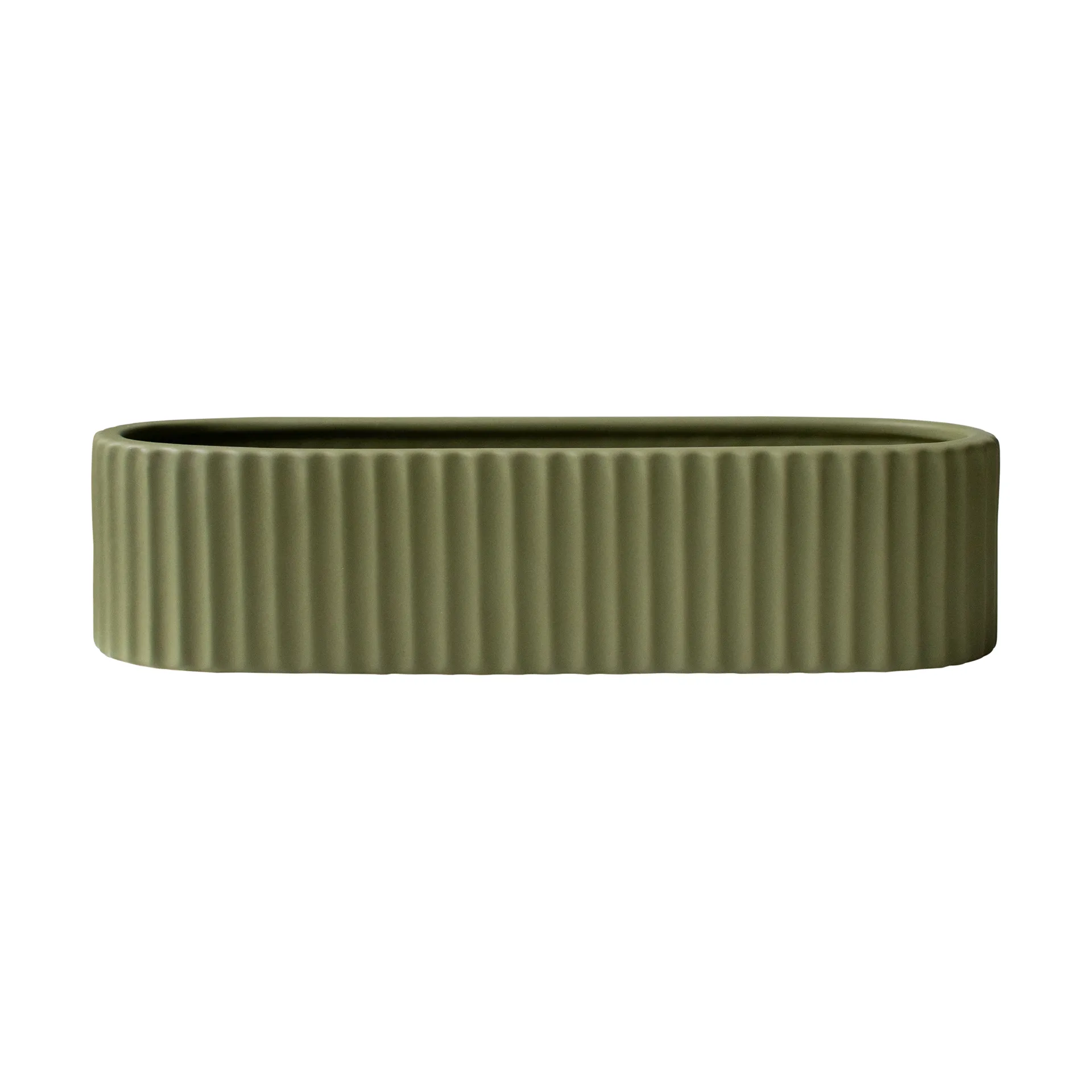 Stripe kynttilänjalka 30 cm, Vihreä DBKD