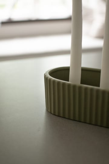 Stripe kynttilänjalka 30 cm - Vihreä - DBKD