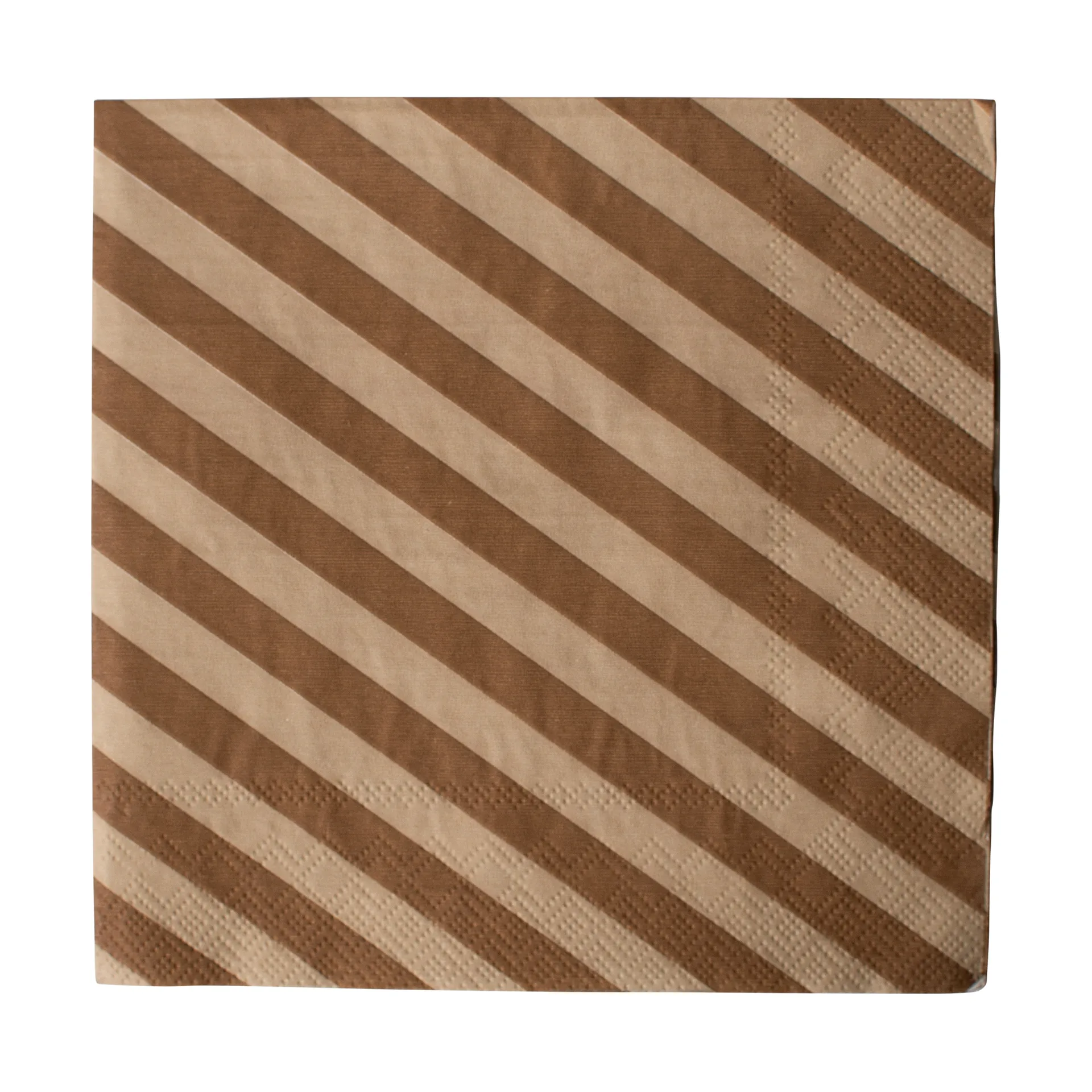 Stripe paperiservietti 33x33 cm 20 kpl, Nougat DBKD