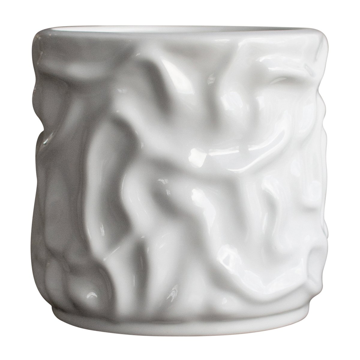 DBKD Swoon ruukku 15 cm Shiny white | Skandinaavinen Sisustus | Ruukut | Valkoinen