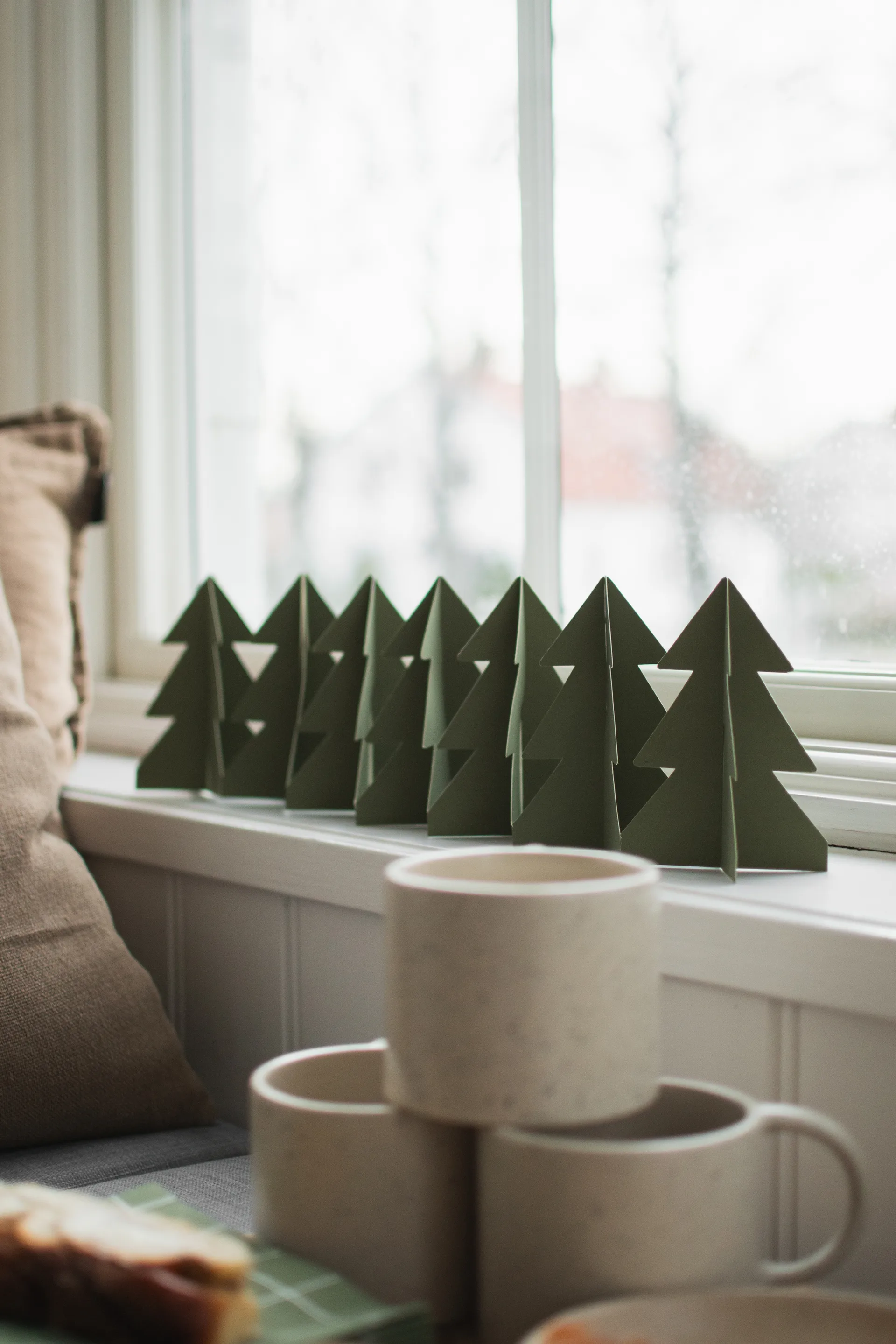 Tree in a row koriste 60 cm, Vihreä, 7x60 cm DBKD