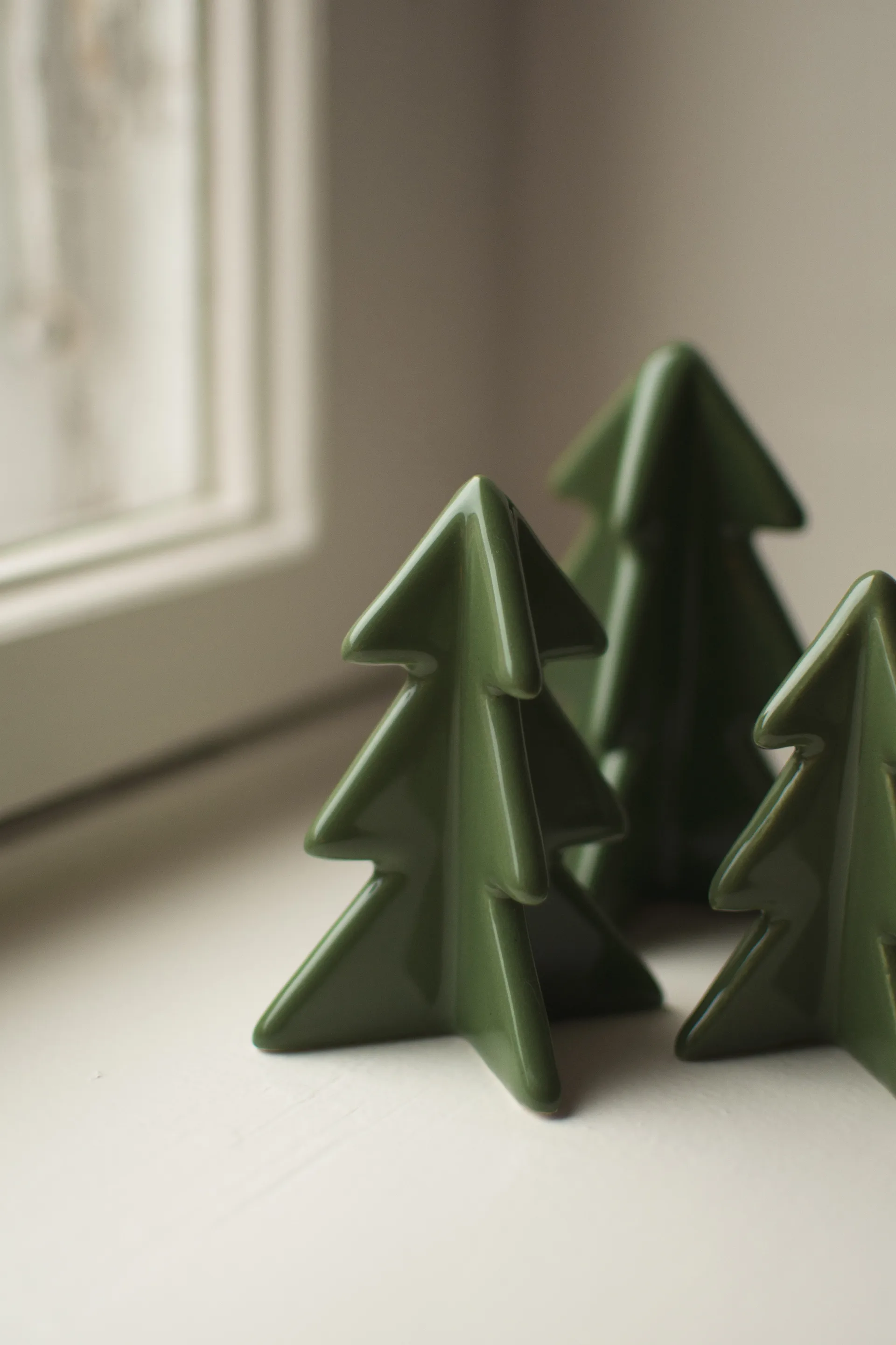 Winter tree koriste, Vihreä, 8 cm DBKD