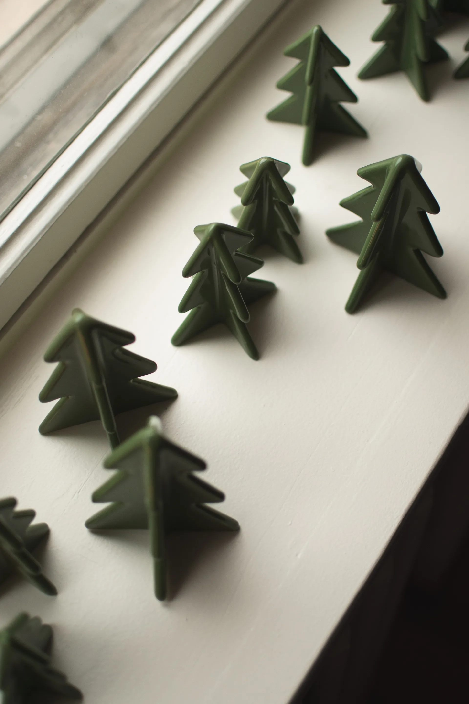 Winter tree koriste, Vihreä, 8 cm DBKD