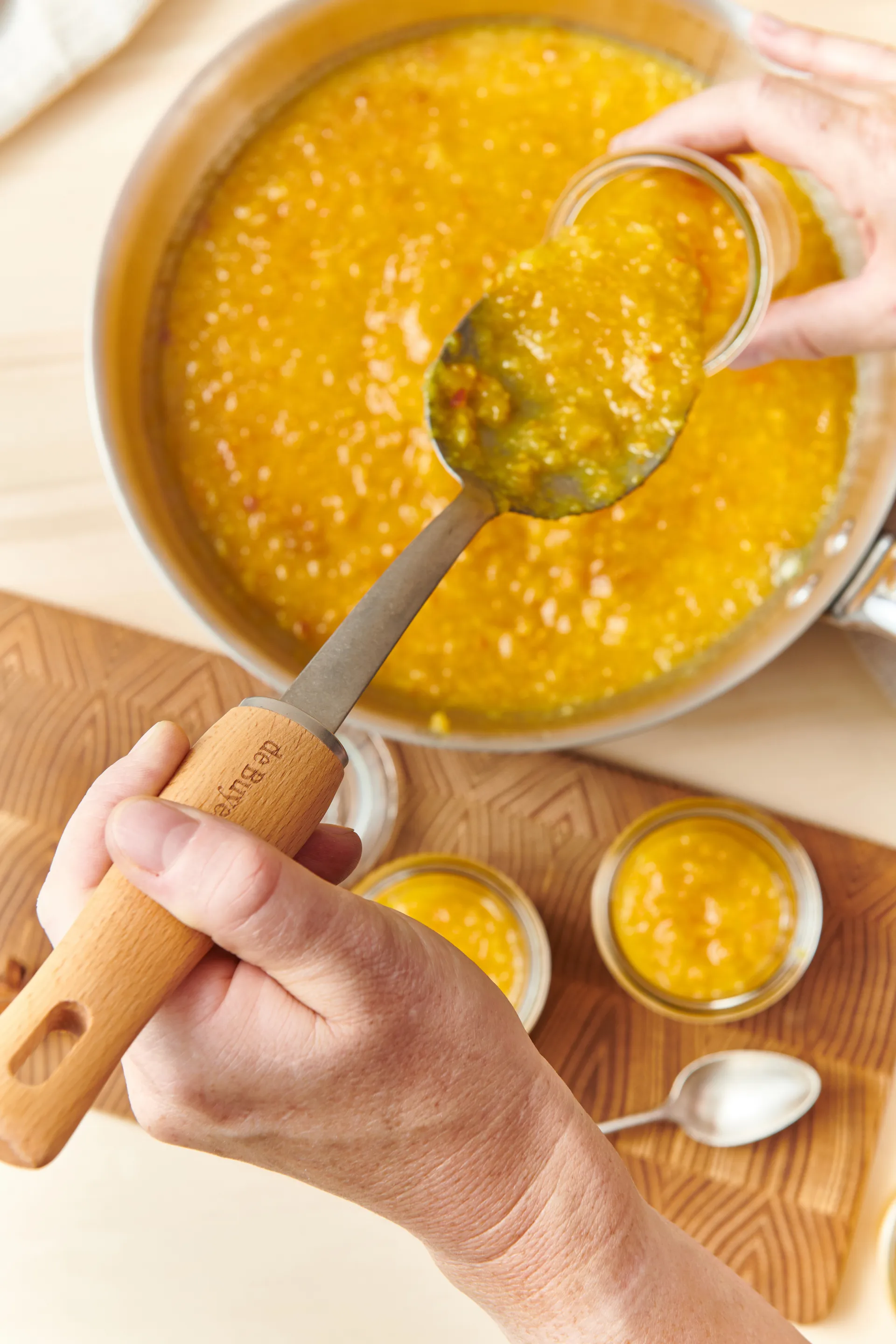 De Buyer B Bois puukahvainen otinlusikka, Ruostumaton teräs De Buyer