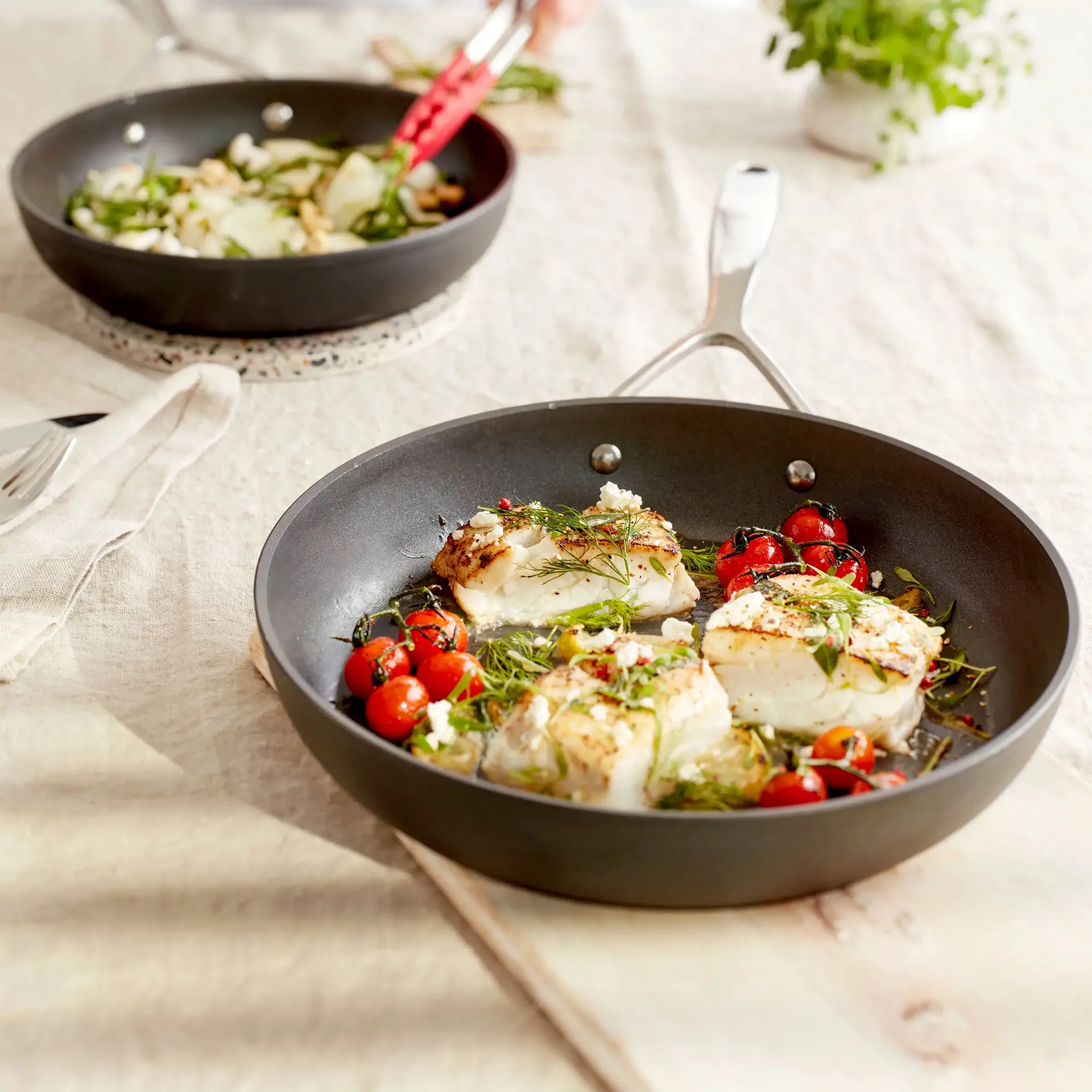 Demeyere Alu Pro 5 Ti-X paistinpannusarja, 2 osaa Demeyere