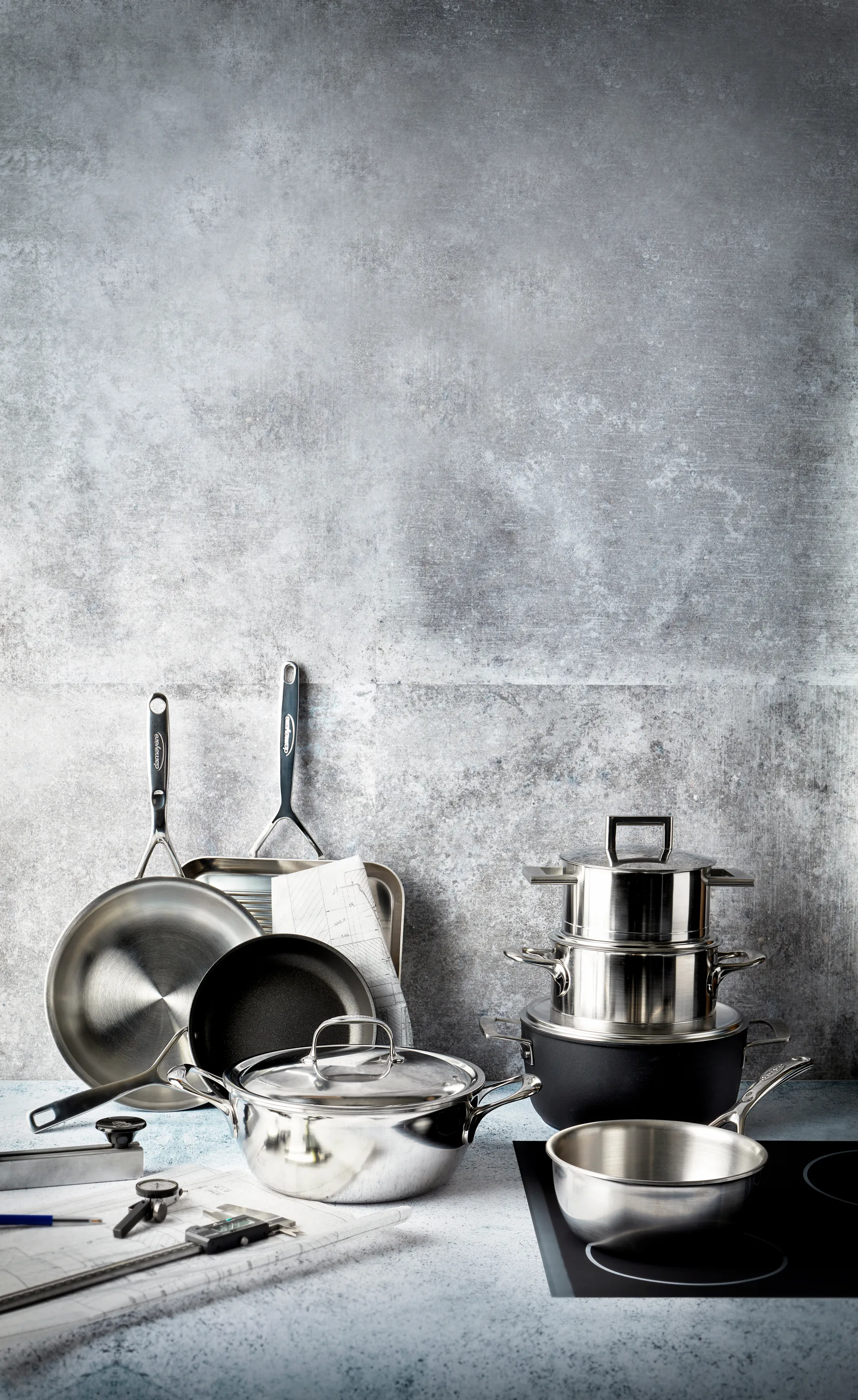 Demeyere Atlantis 7 tarjoilupannu ruostumatonta terästä, 4,8 l Demeyere