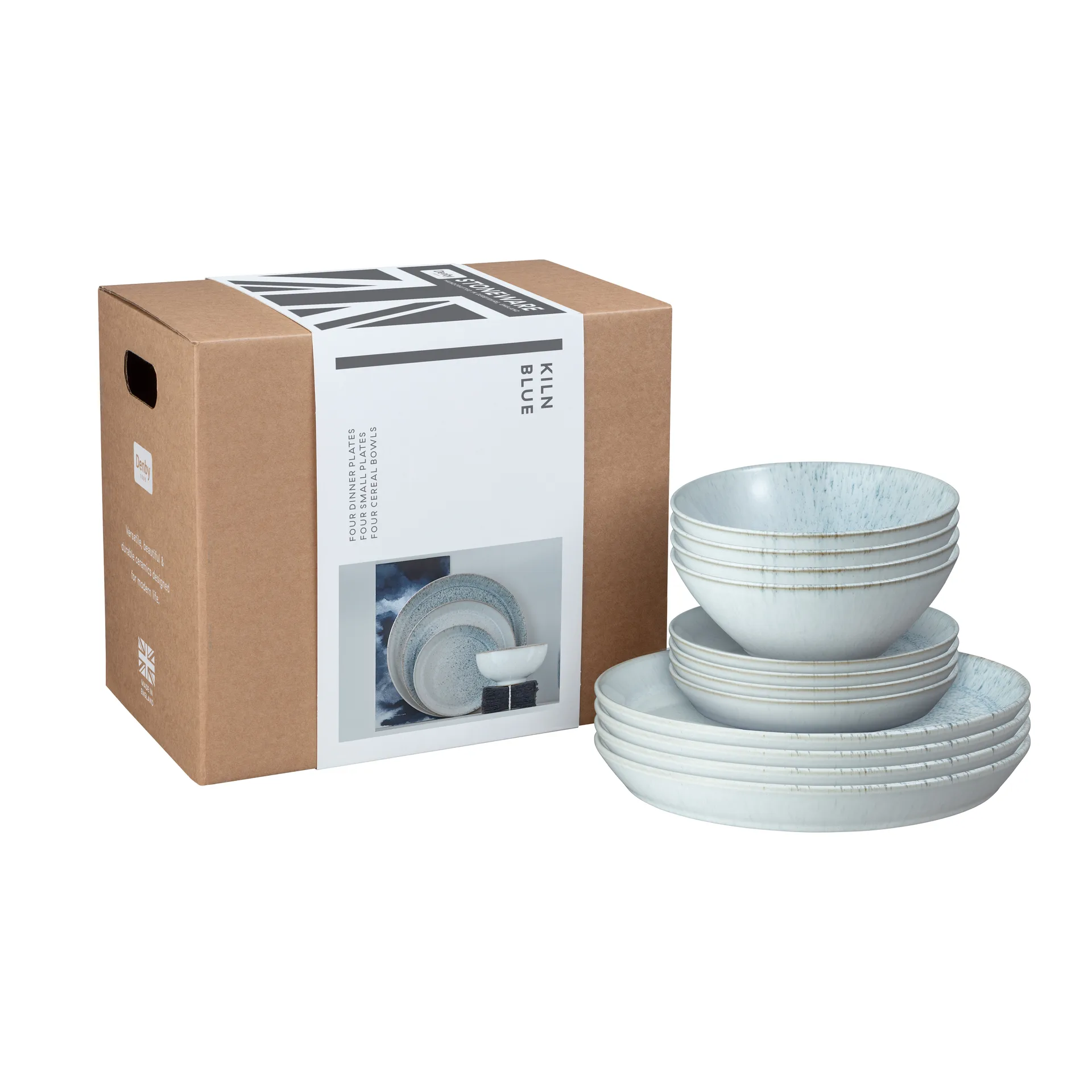 Kiln blue astiasto, 12 osaa Denby