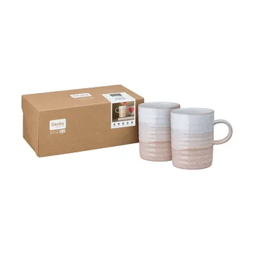 Kiln Coral uurrettu muki - Koralli beige, 2 kpl - Denby