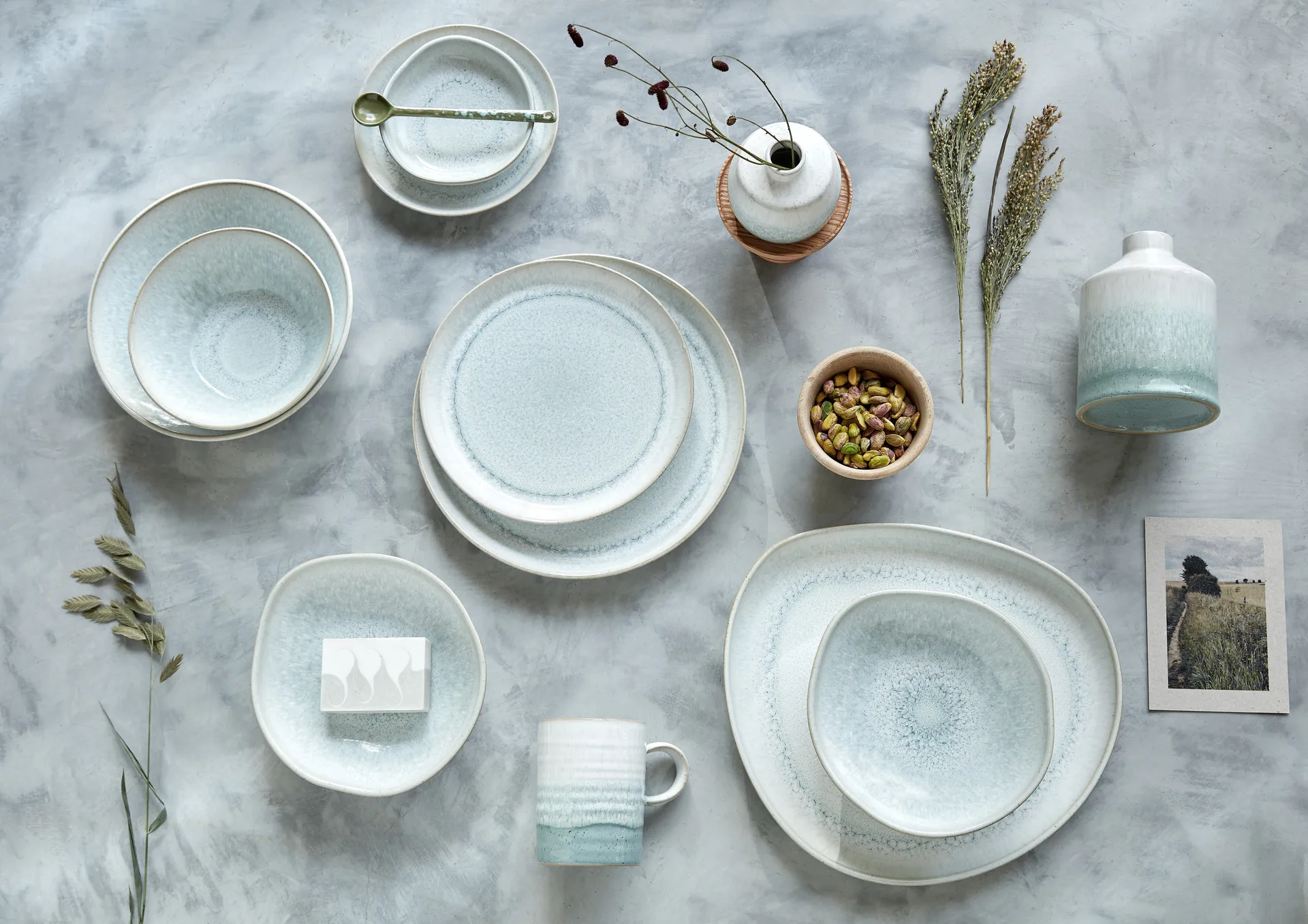 Kiln Green leipälautanen 4-pakkaus, Ø 21,5 cm Denby