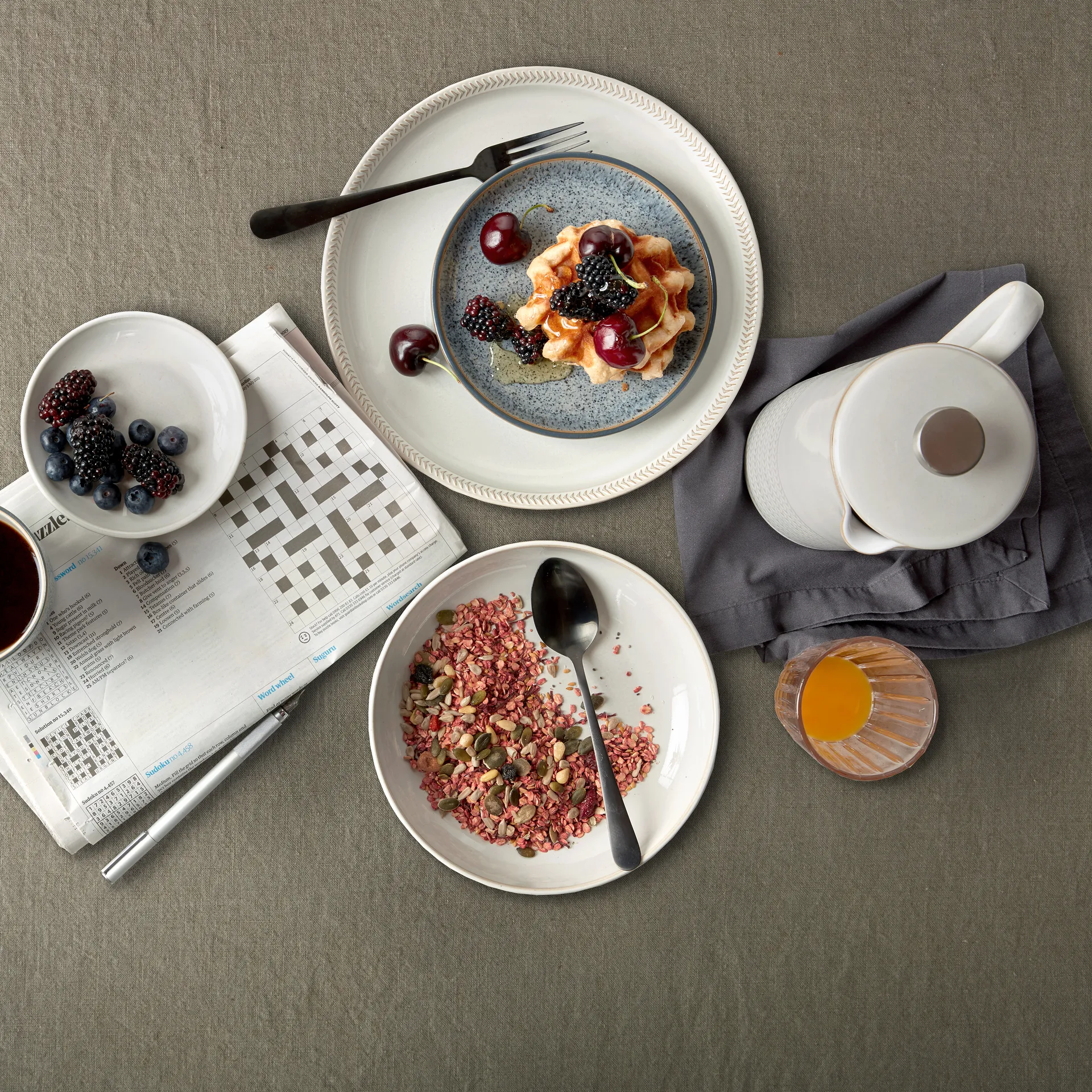 Natural Canvas -pressopannu 1,15 l, Teksturoitu Denby