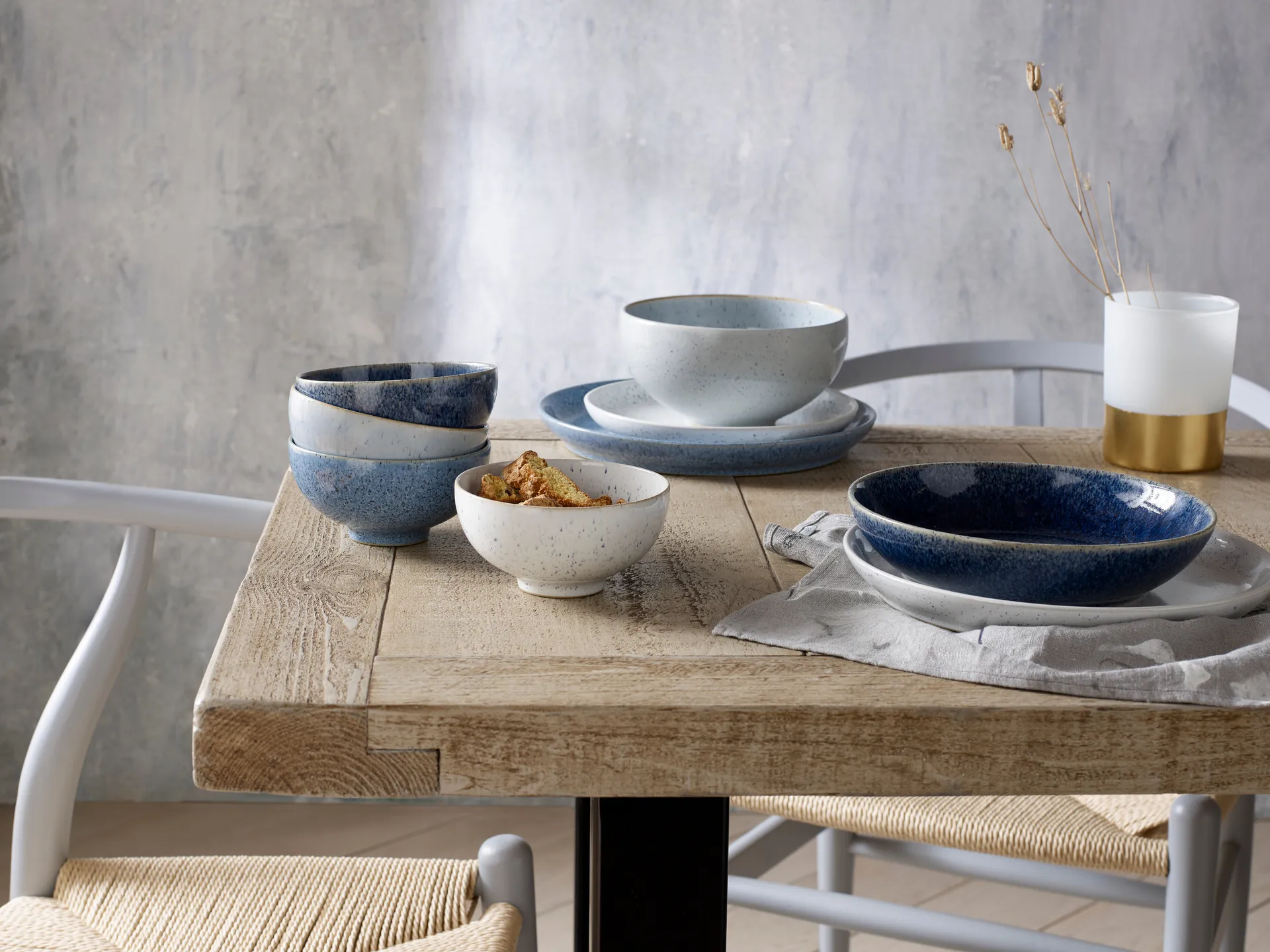 Studio Blue -murokulho, 17 cm, Chalk Denby