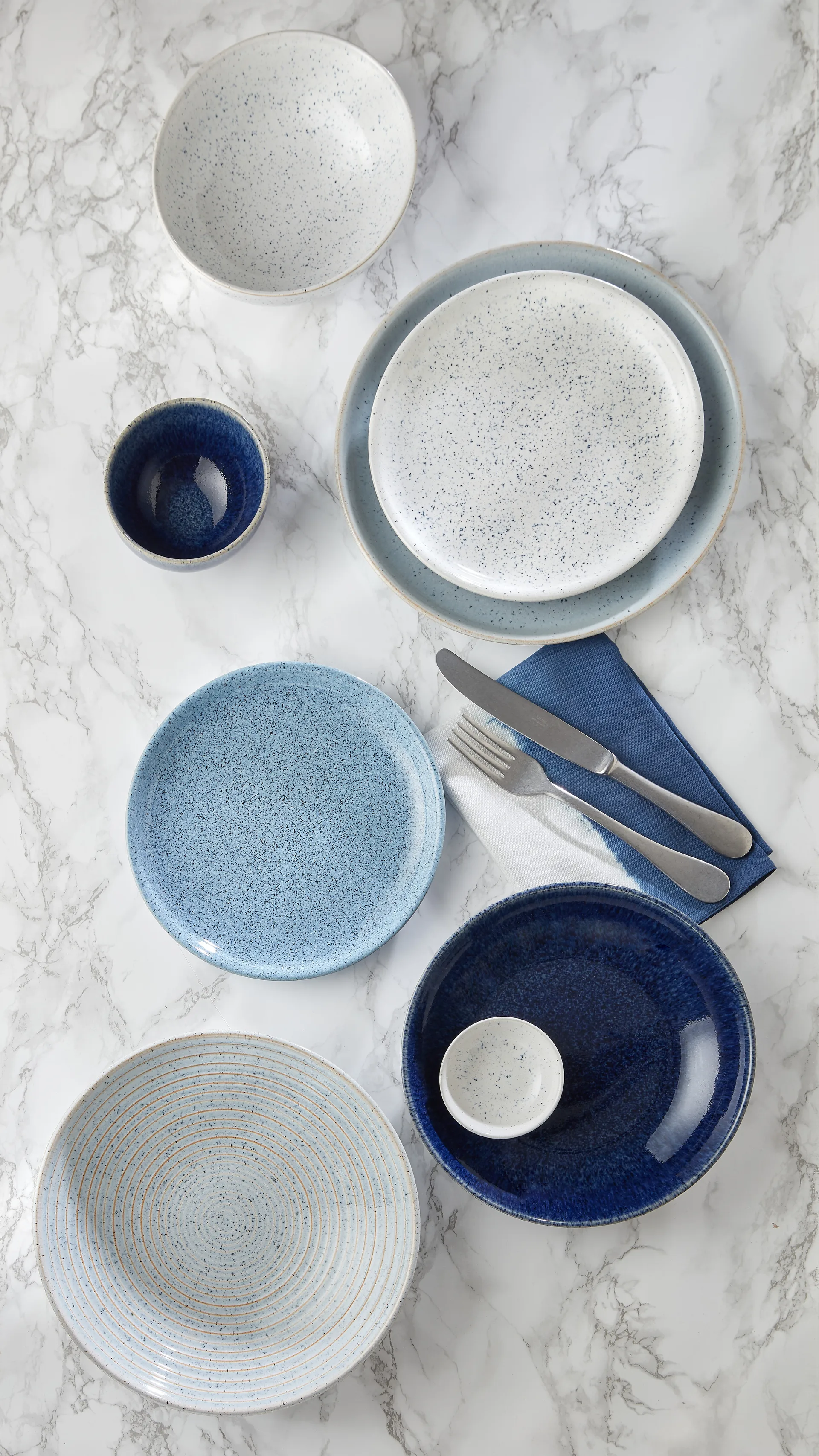 Studio Blue -murokulho, 17 cm, Chalk Denby