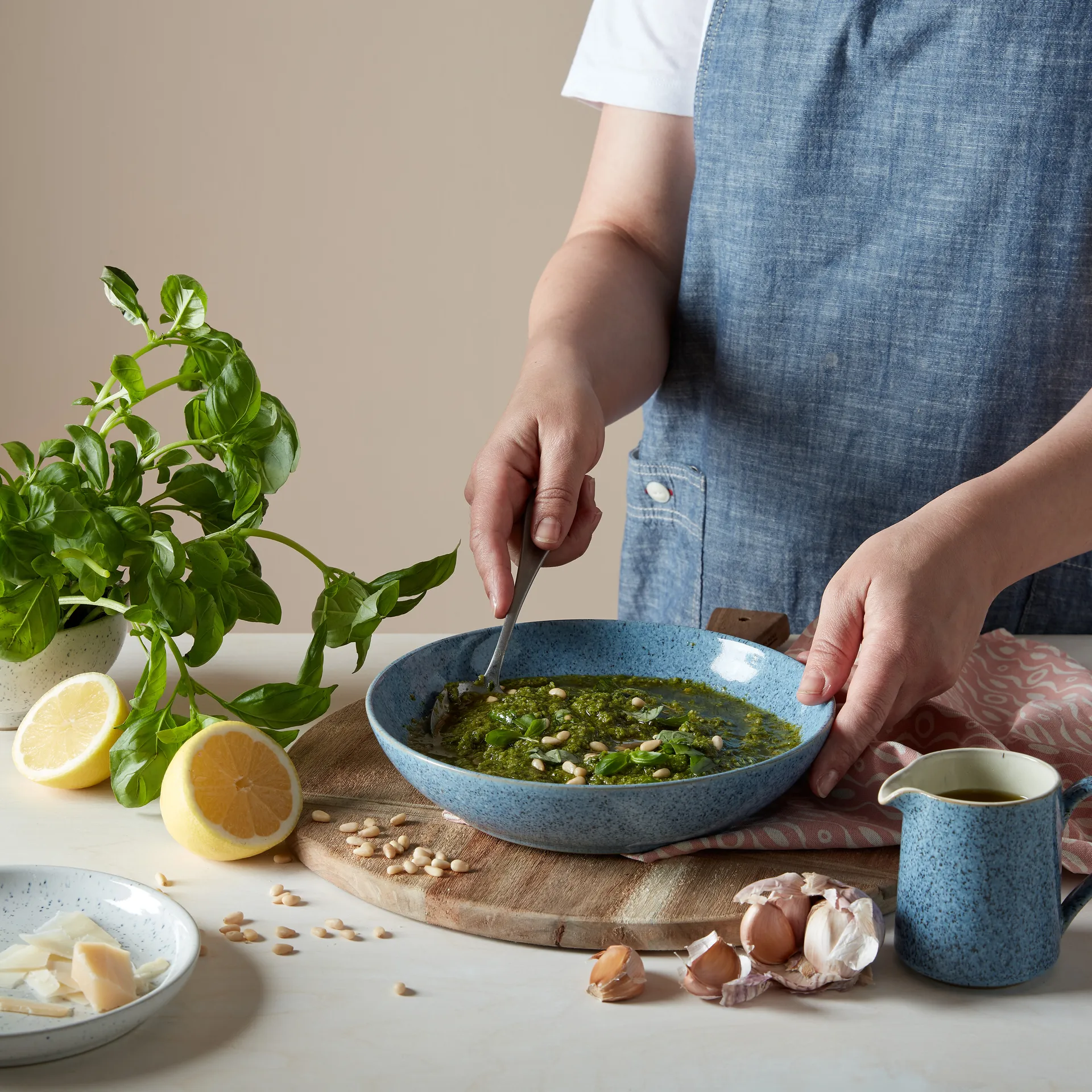 Studio Blue -pastakulho, 22 cm, Flint Denby