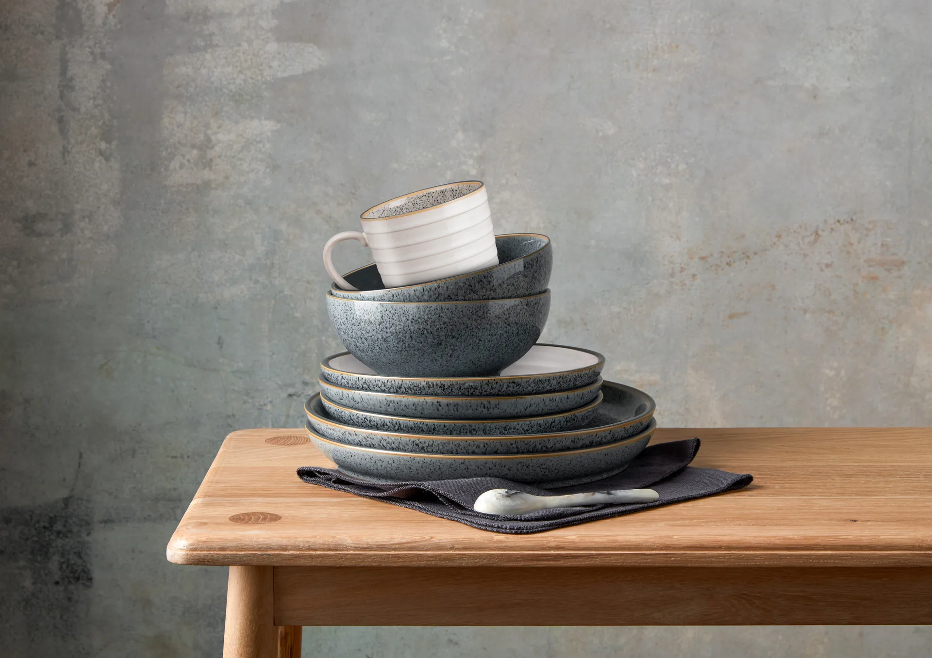 Studio Grey coupe -lautanen, 26 cm, Graniitti Denby