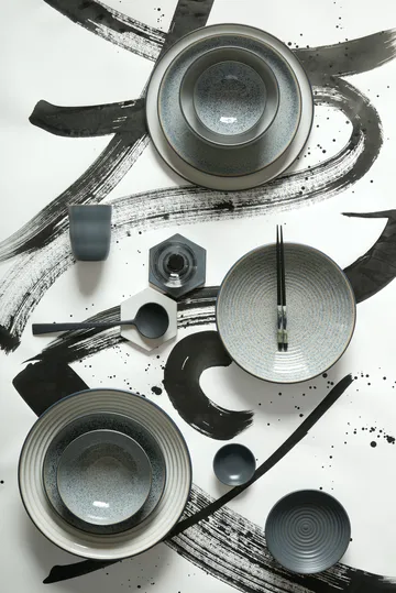 Studio Grey uritettu kulho, 25,5 cm - Graniitti - Denby