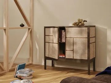 Air sivupöytä - Tumma tammi, 120x110 cm, jaloilla - Design House Stockholm