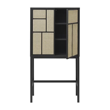 Air vitriinikaappi - musta, rottinki - Design House Stockholm
