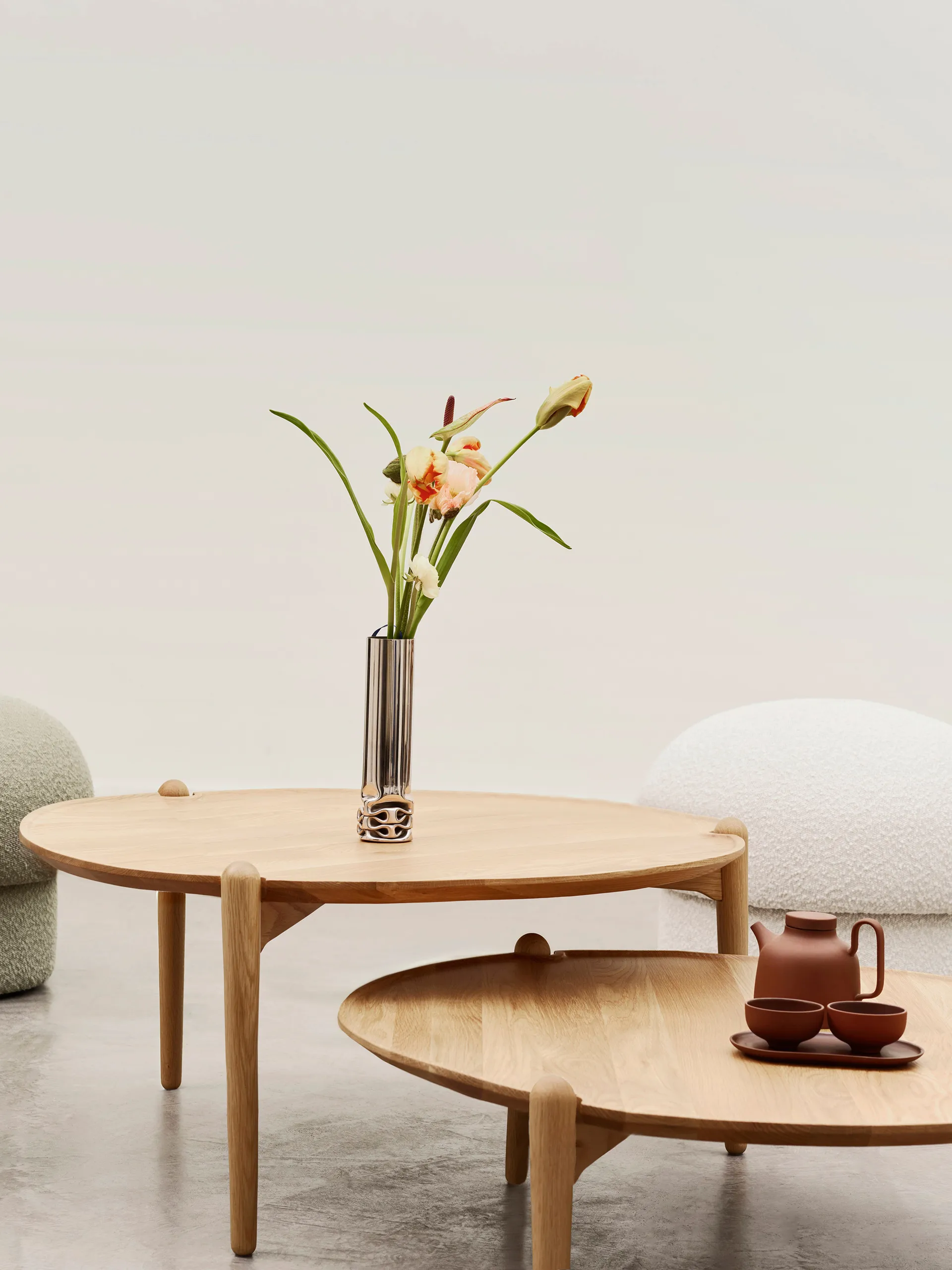 Aria soffbord, Dark oak, Ø50x37 cm Design House Stockholm