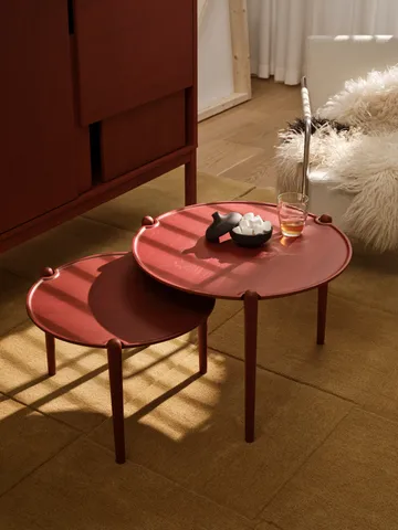 Aria soffbord - Red, Ø60×46 cm - Design House Stockholm