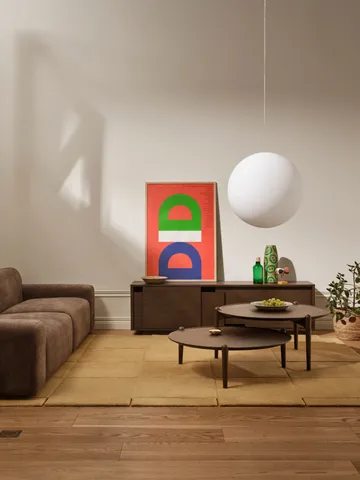 Aria soffbord - Tumma tammi, Ø90×30 cm - Design House Stockholm
