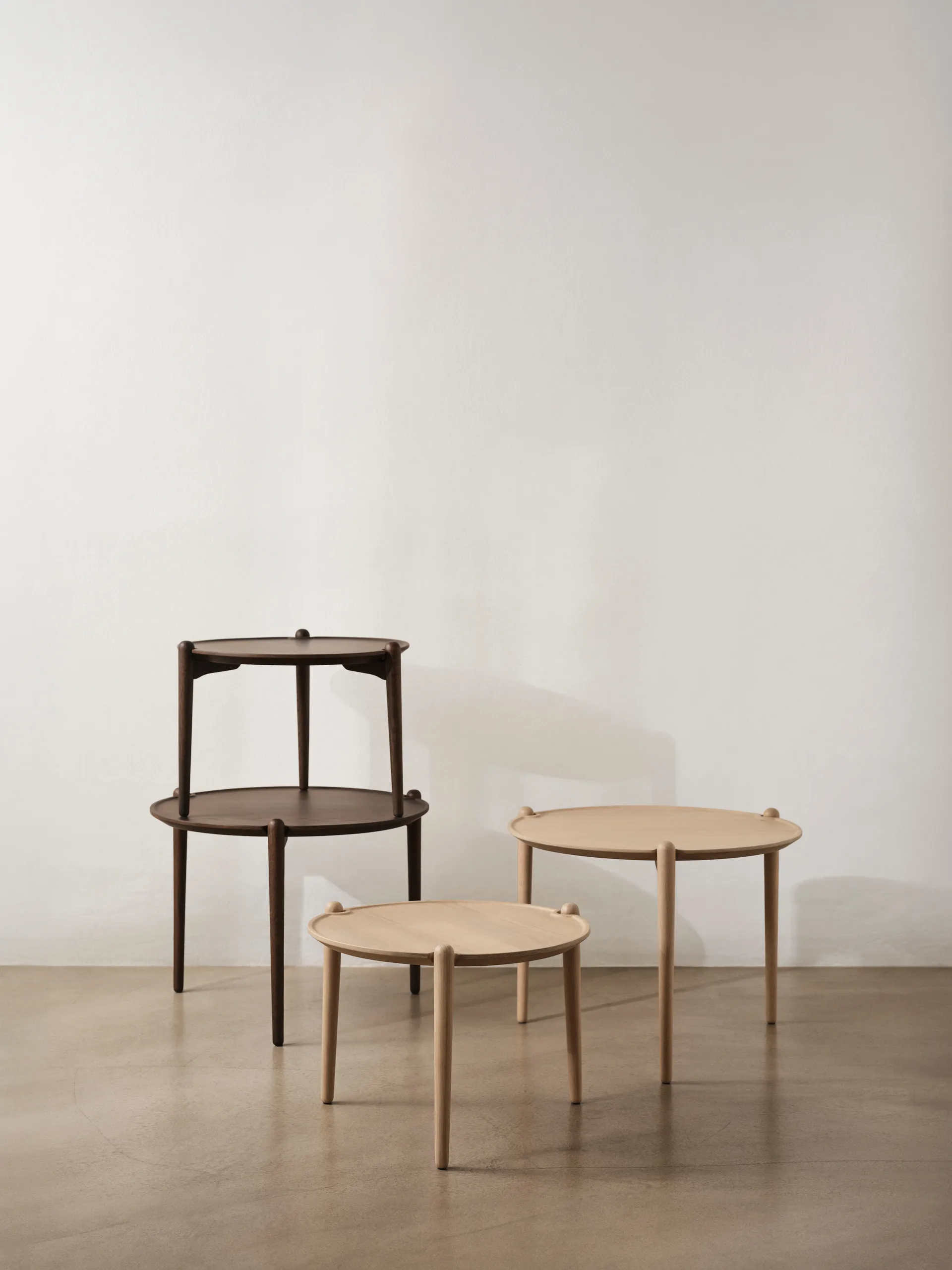 Aria sohvapöytä matala 37 cm, Dark oak Design House Stockholm