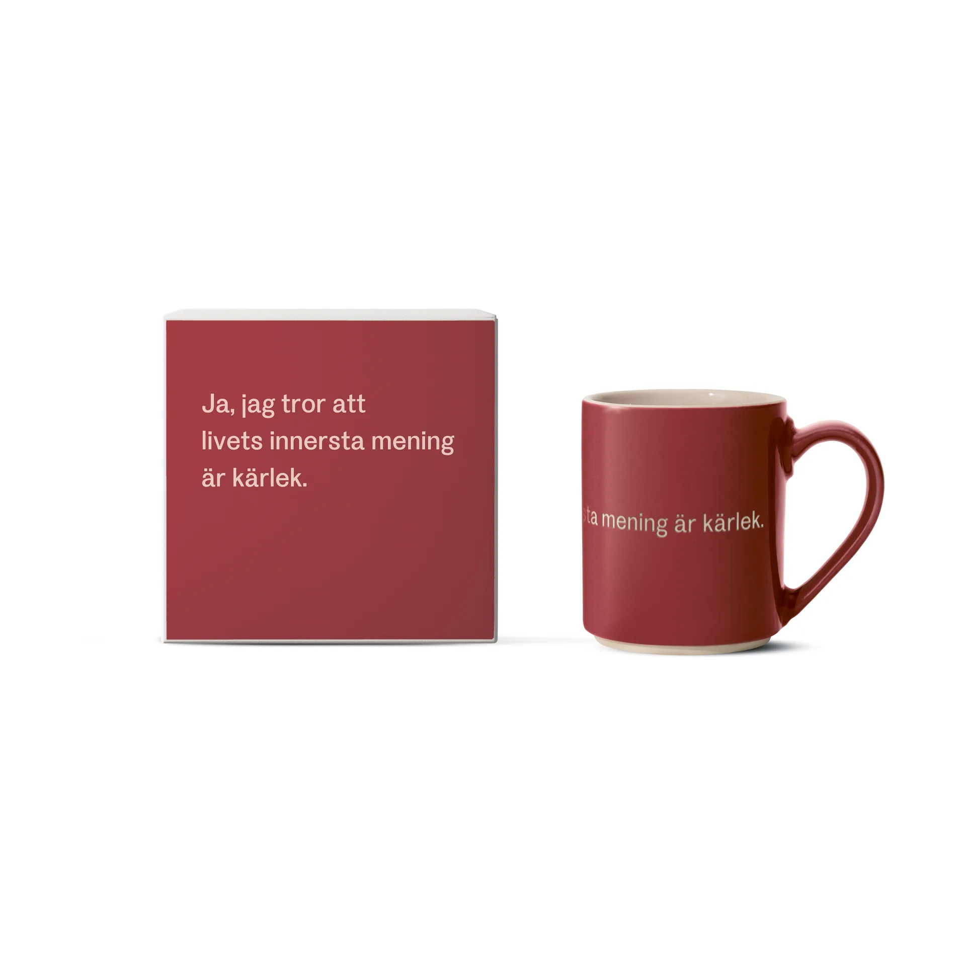 Astrid Lindgren muki, ja, jag tror att livets…, Ruotsalainen teksti Design House Stockholm