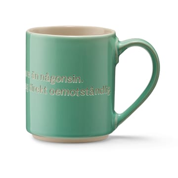 Astrid Lindgren muki, olen pisamaisempi - vihreä-ruotsiksi - Design House Stockholm