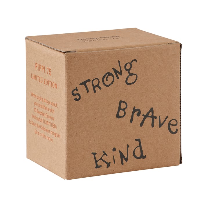 Astrid Lindgren Pippi -juhlamuki 35 cl, Strong Kind Brave Design House Stockholm