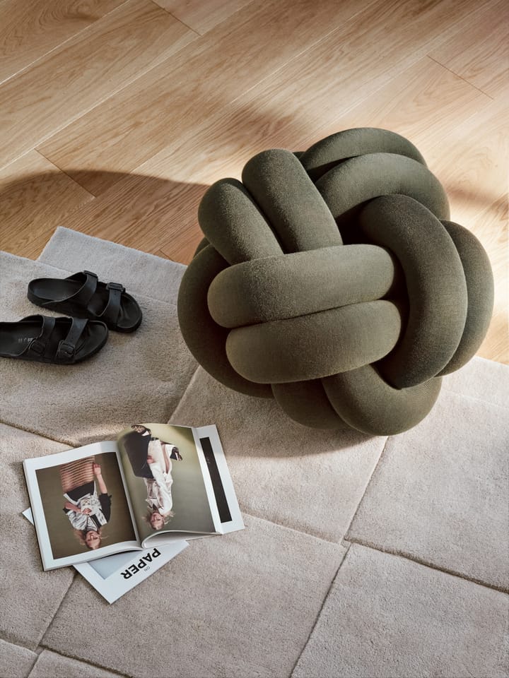 Basket matto beige - 180x180 cm - Design House Stockholm