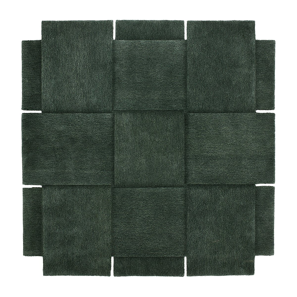 Design House Stockholm Basket matto, vihreä 180 x 180 cm