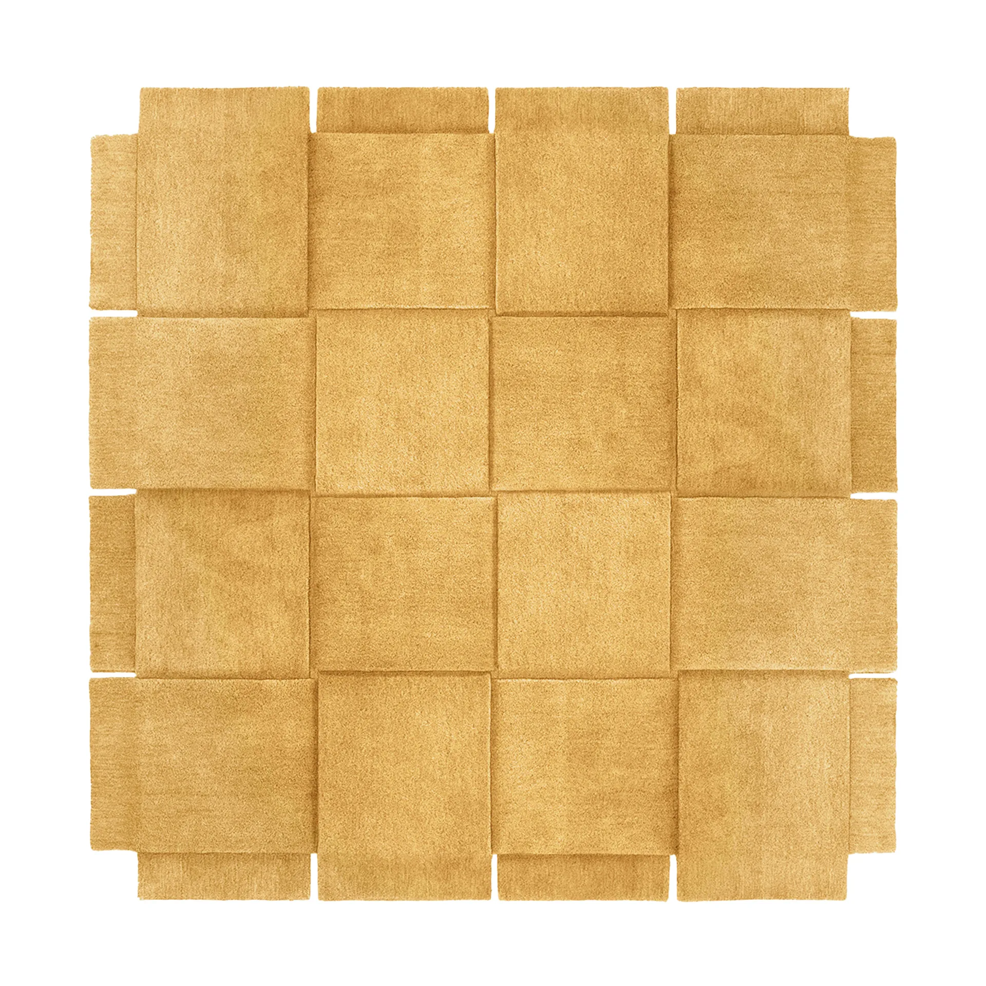 Basket matto yellow ochre, 245x245 cm Design House Stockholm