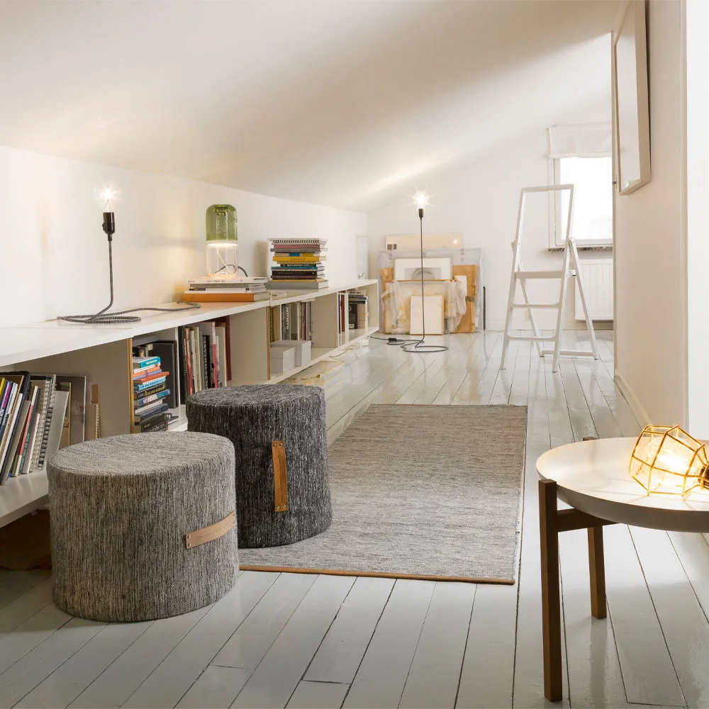 Björk matto vihreä-luonnonvalkoinen, 80 x 250 cm Design House Stockholm
