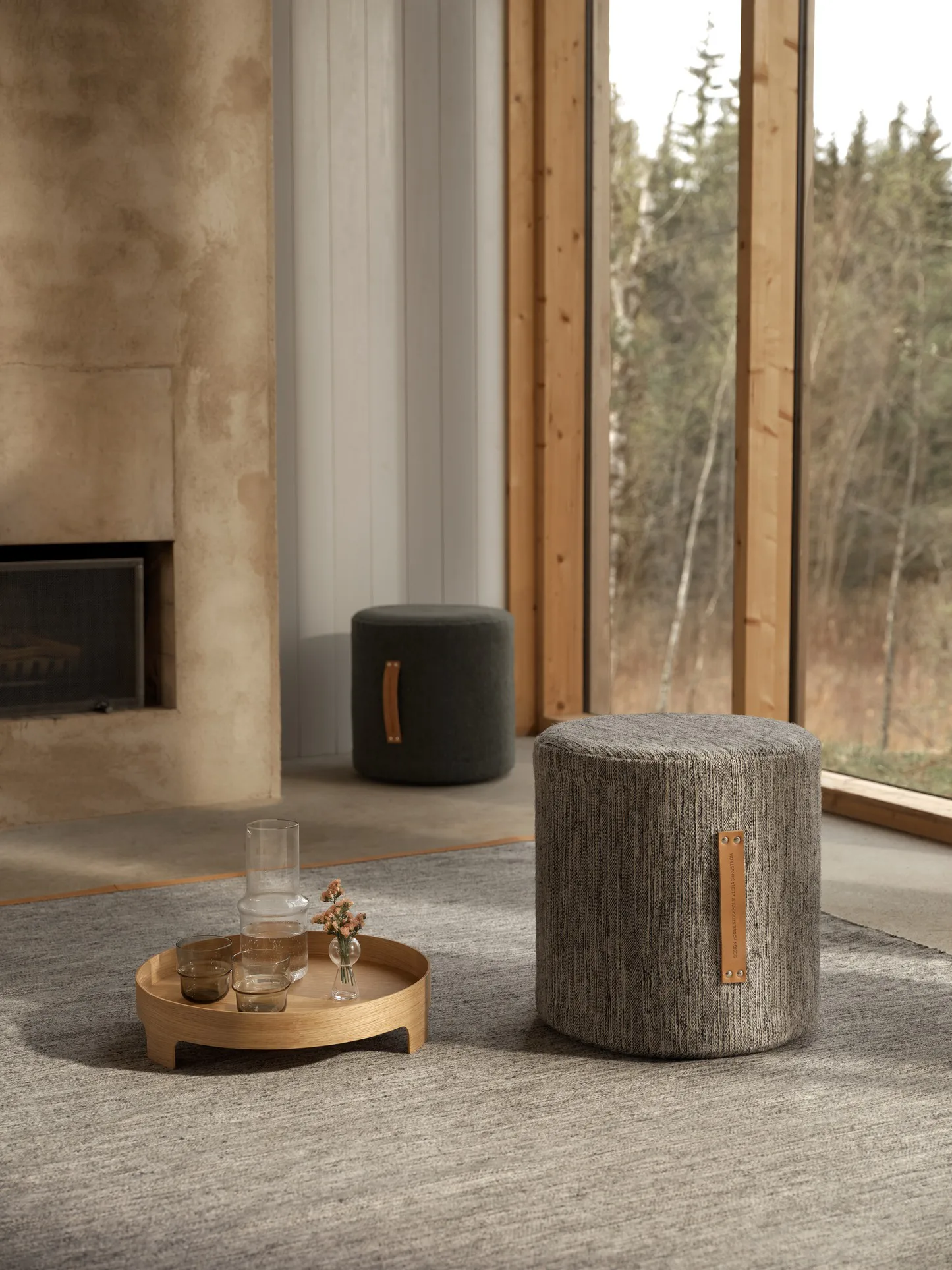 Björk rahi korkea, vaaleanharmaa Design House Stockholm