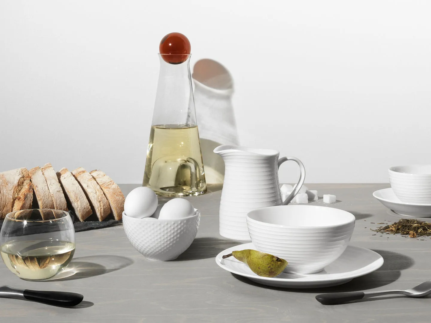 Blond-kulho pieni, dot valkoinen Design House Stockholm