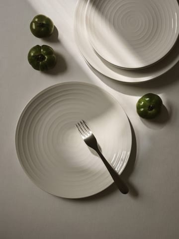 Blond-ruokalautanen 28 cm - raita, valkoinen - Design House Stockholm