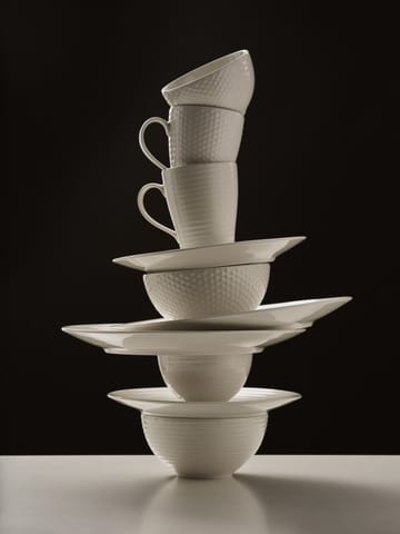 Blond-ruokalautanen 28 cm - raita, valkoinen - Design House Stockholm