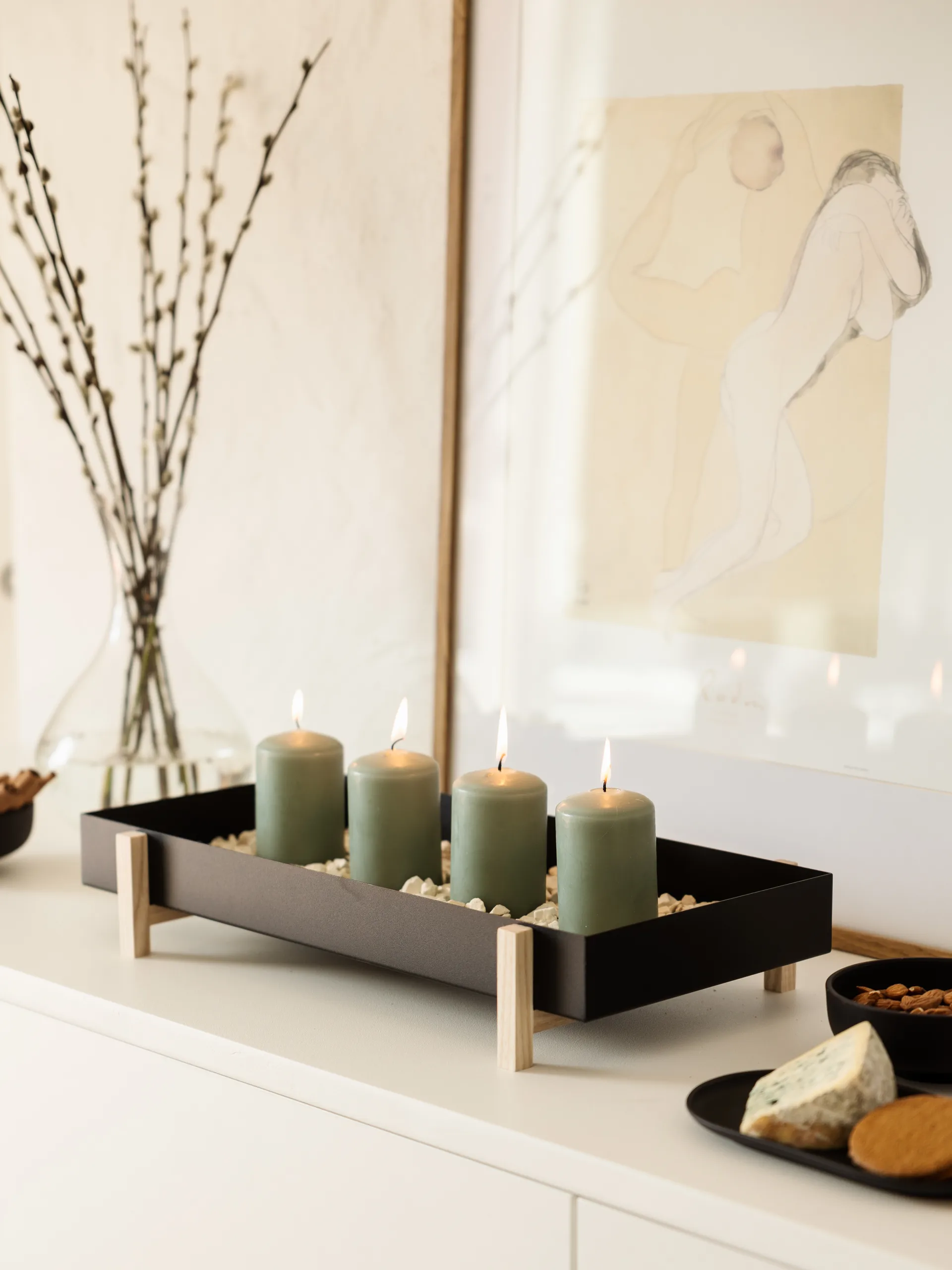 Botanic Flower Tray kukkatarjotin, musta Design House Stockholm