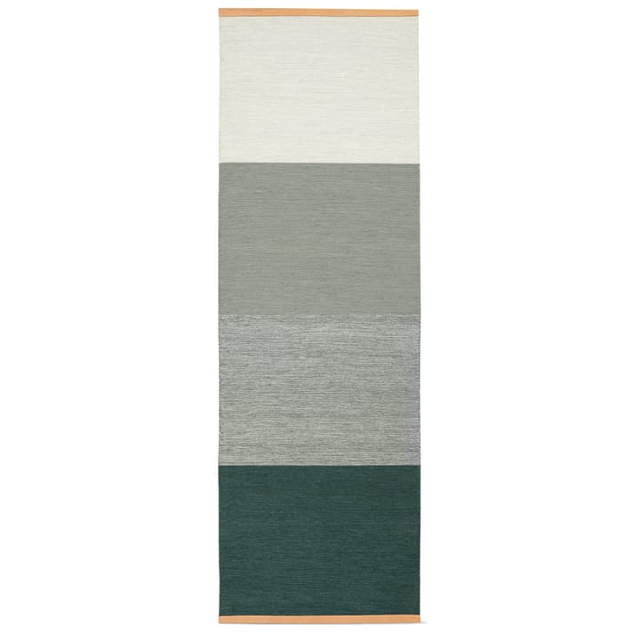 Fields matto 80x250 cm, Vihreä-harmaa Design House Stockholm