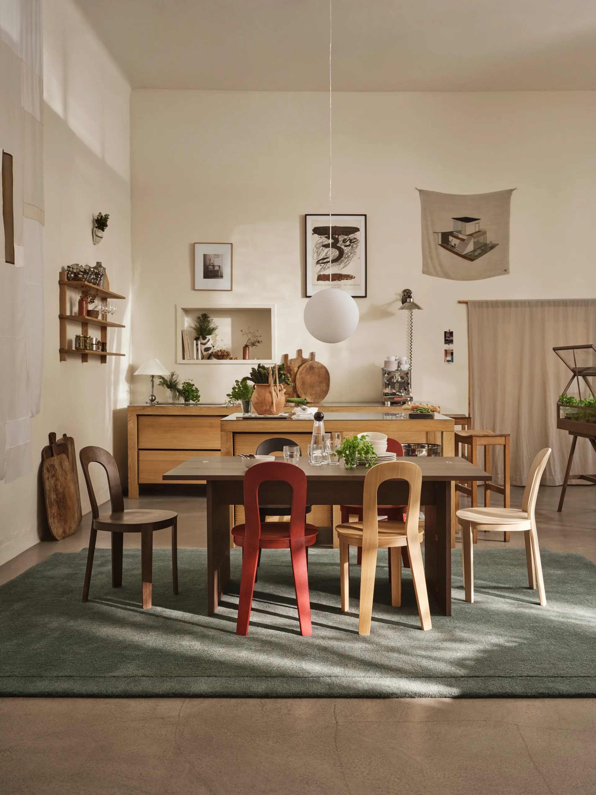 Flip pöytä, Tumma tammi, 160 cm Design House Stockholm