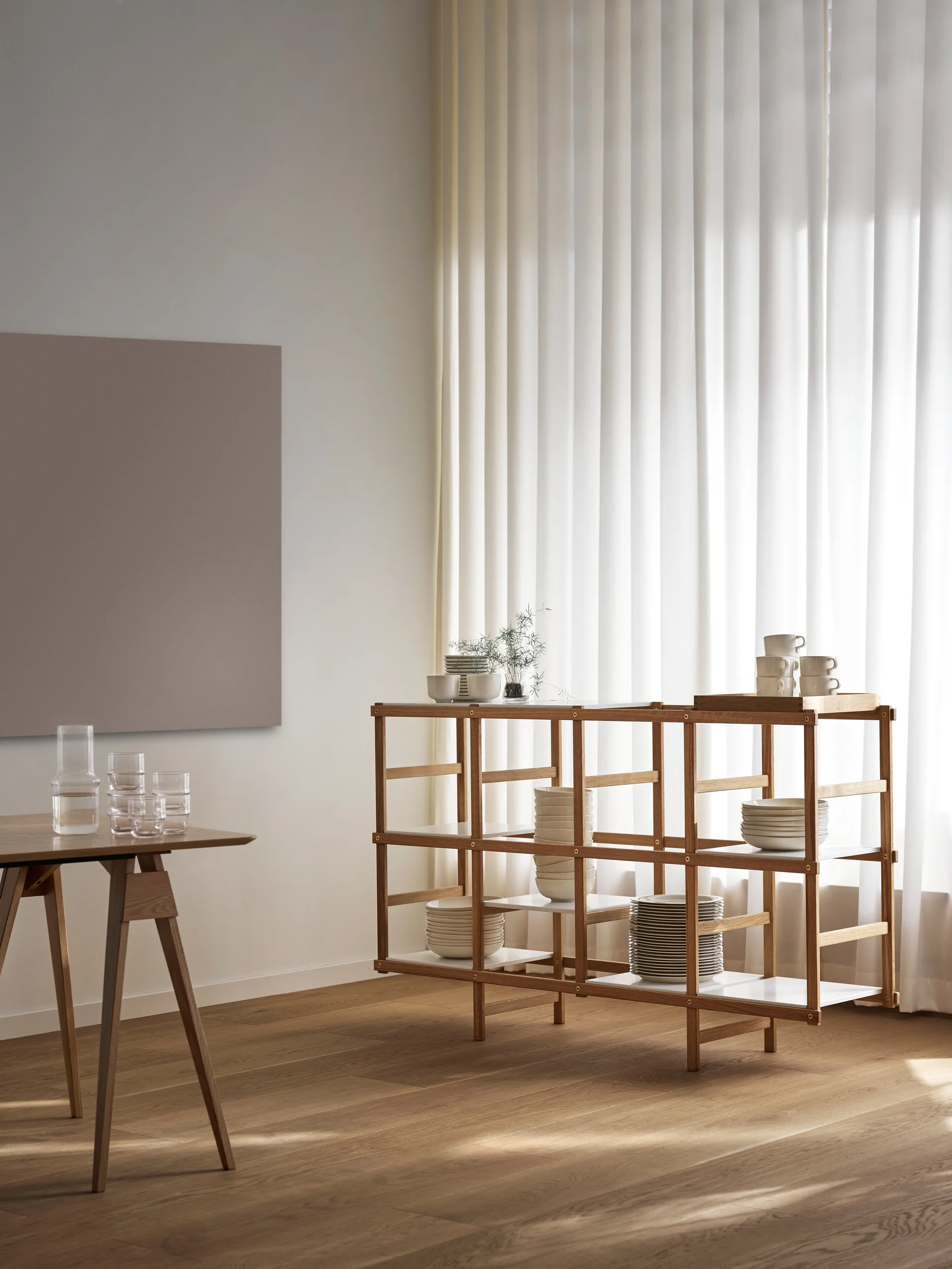 Frame hylly M 154 cm, Tammi-valkoinen Design House Stockholm