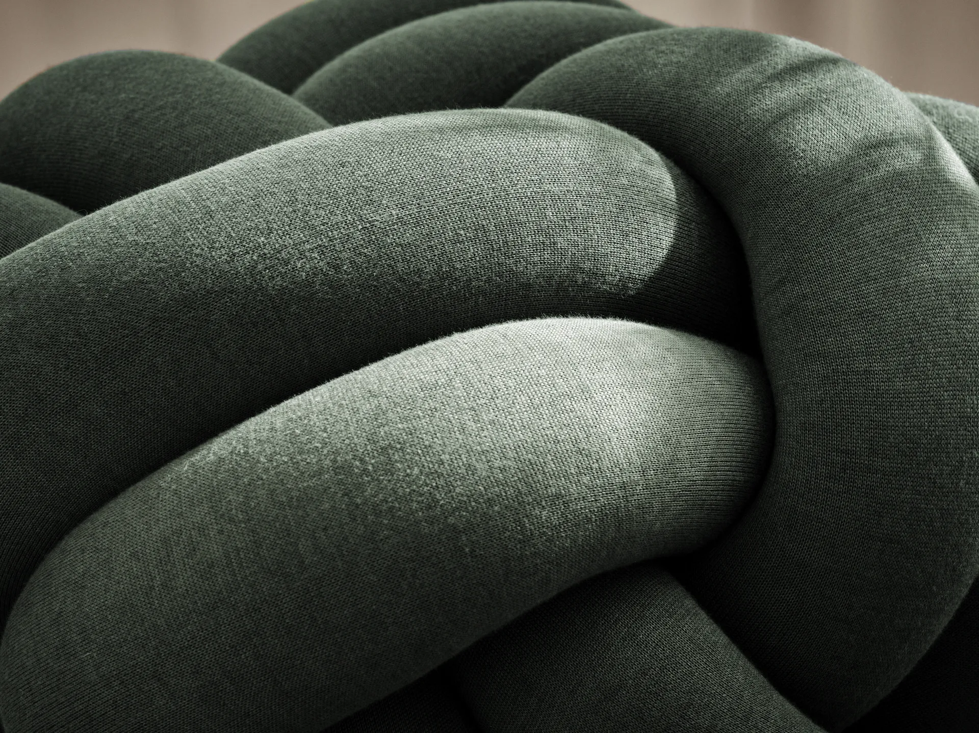 Knot tyyny XL, Forest Green Design House Stockholm