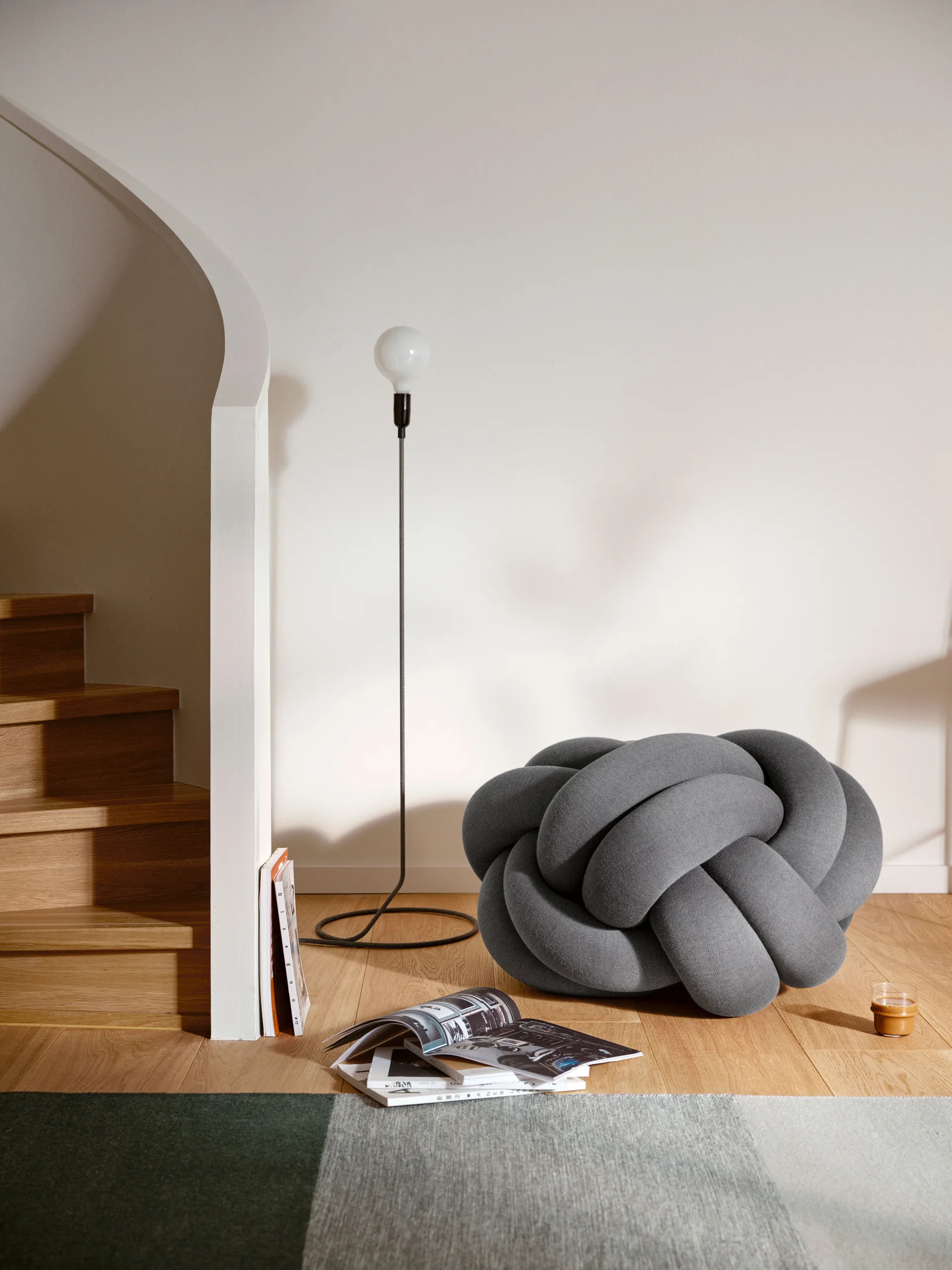 Knot tyyny XL, Grey Design House Stockholm
