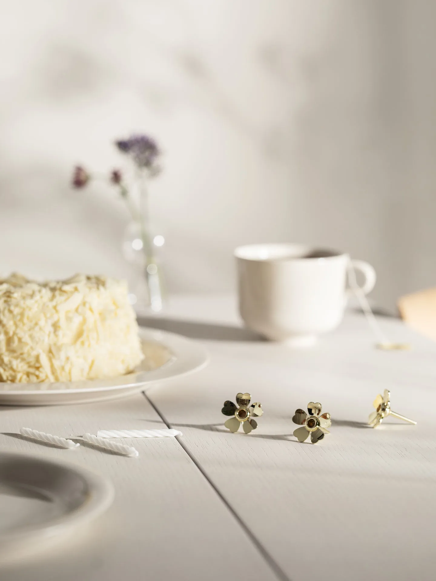 Me to You -kynttilänjalka 3-pakkaus, Kulta Design House Stockholm