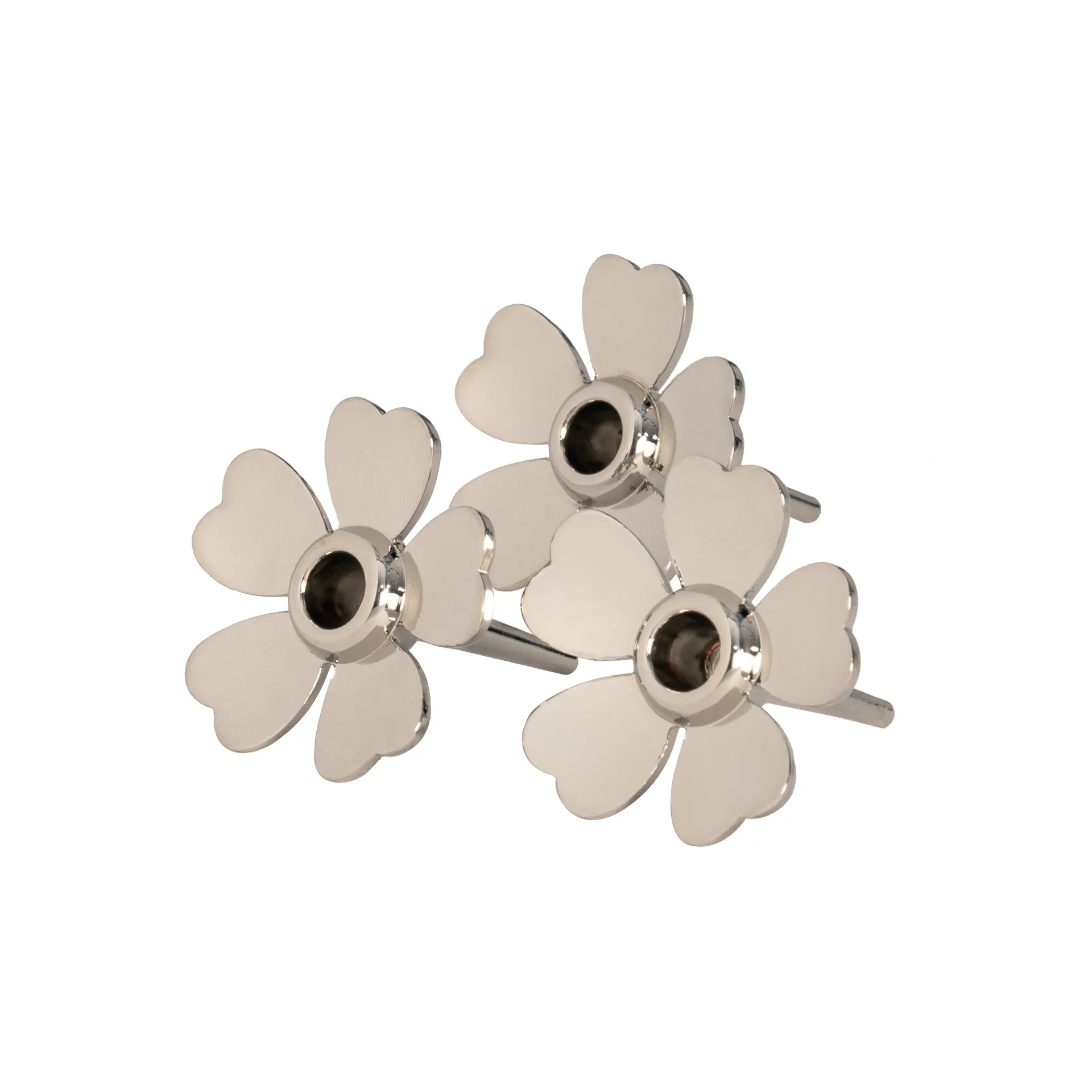 Me to You -kynttilänjalka 3-pakkaus, Nikkeli Design House Stockholm