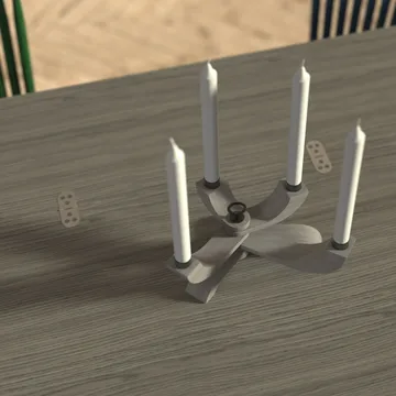 Nordic light -kynttilänjalka Limited Edition - Harmaa - Design House Stockholm