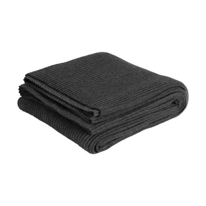 Pleece huopa 140 x 160 cm - Tummanharmaa - Design House Stockholm